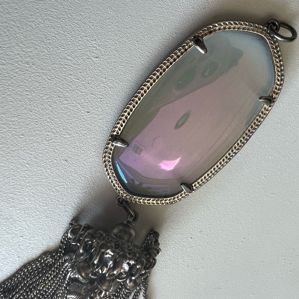 Kendra Scott Iridescent Slate Tassel